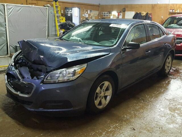 1G11B5SL2EF155004 - 2014 CHEVROLET MALIBU LS BLUE photo 2