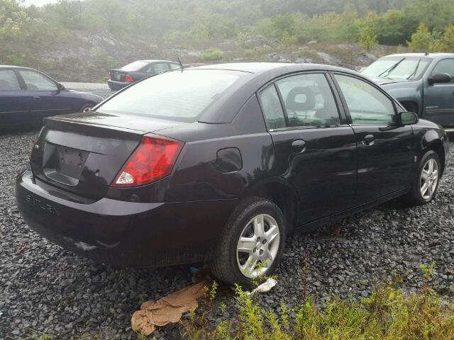 1G8AJ58F87Z162949 - 2007 SATURN ION LEVEL BLACK photo 4