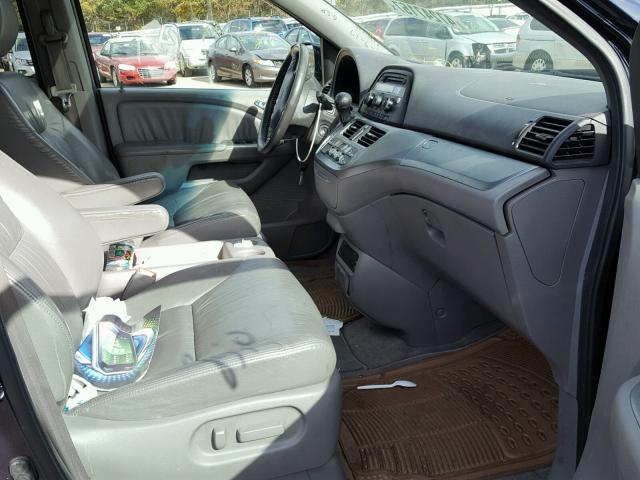 5FNRL38758B085349 - 2008 HONDA ODYSSEY EX BLUE photo 5