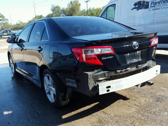 4T1BF1FK1DU218240 - 2013 TOYOTA CAMRY L BLACK photo 3