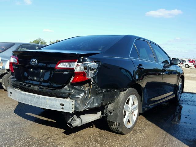 4T1BF1FK1DU218240 - 2013 TOYOTA CAMRY L BLACK photo 4