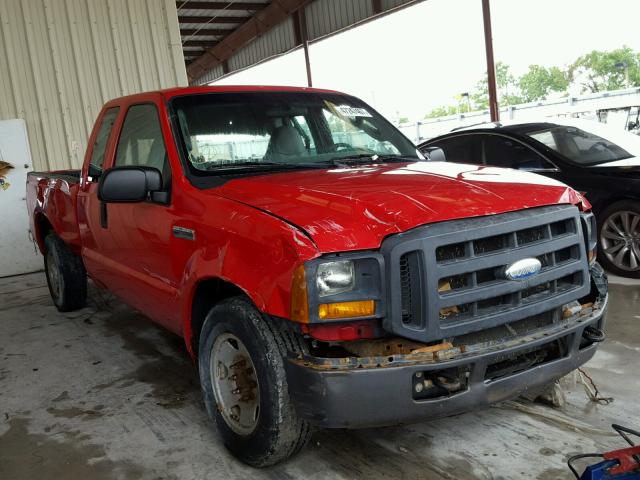 1FTSX20515EA39489 - 2005 FORD F250 SUPER RED photo 1