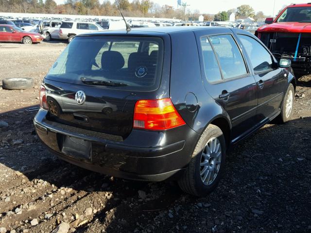 9BWGL61J144002750 - 2004 VOLKSWAGEN GOLF GLS BLACK photo 4