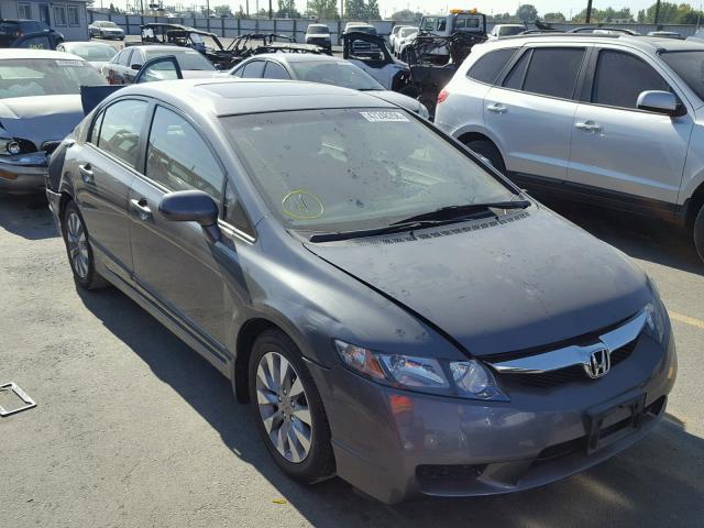 19XFA1F95AE017758 - 2010 HONDA CIVIC EXL ნაცრისფერი ფოტო 1