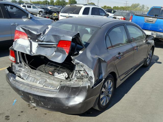 19XFA1F95AE017758 - 2010 HONDA CIVIC EXL ნაცრისფერი ფოტო 4