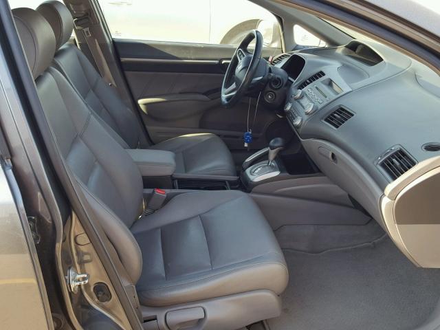 19XFA1F95AE017758 - 2010 HONDA CIVIC EXL ნაცრისფერი ფოტო 5