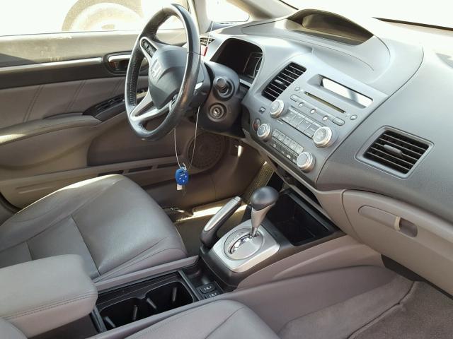 19XFA1F95AE017758 - 2010 HONDA CIVIC EXL ნაცრისფერი ფოტო 9