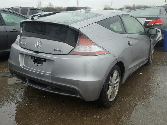 JHMZF1D65CS004580 - 2012 HONDA CR-Z EX GRAY photo 4