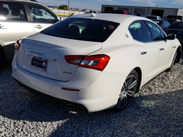 ZAM57XSA9J1286390 - 2018 MASERATI GHIBLI WHITE photo 4