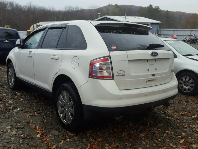 2FMDK4JC7ABB35466 - 2010 FORD EDGE SEL WHITE photo 3