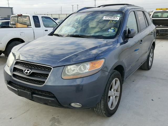 5NMSH13E67H080753 - 2007 HYUNDAI SANTA FE S BLUE photo 2