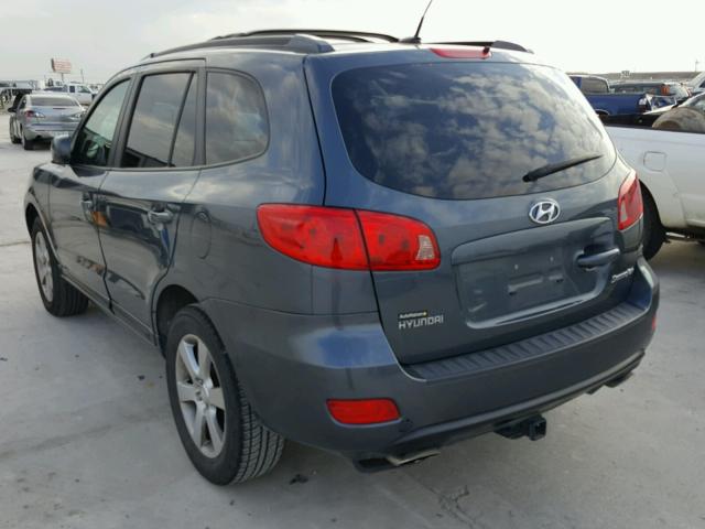 5NMSH13E67H080753 - 2007 HYUNDAI SANTA FE S BLUE photo 3