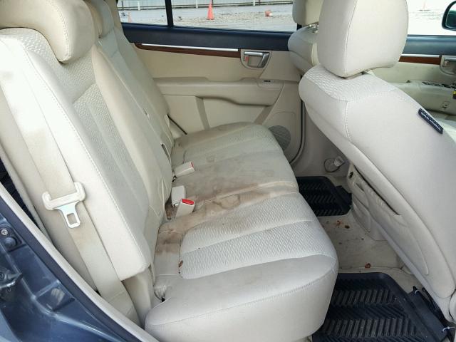 5NMSH13E67H080753 - 2007 HYUNDAI SANTA FE S 蓝色 照片 6