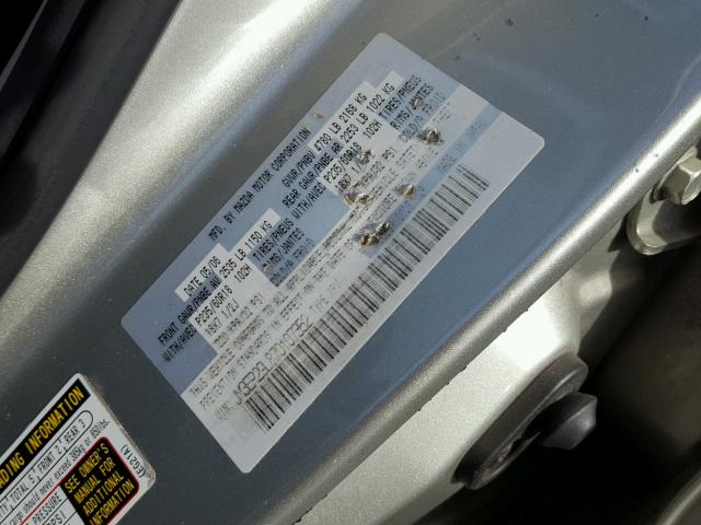 JM3ER29L870107352 - 2007 MAZDA CX-7 SILVER photo 10