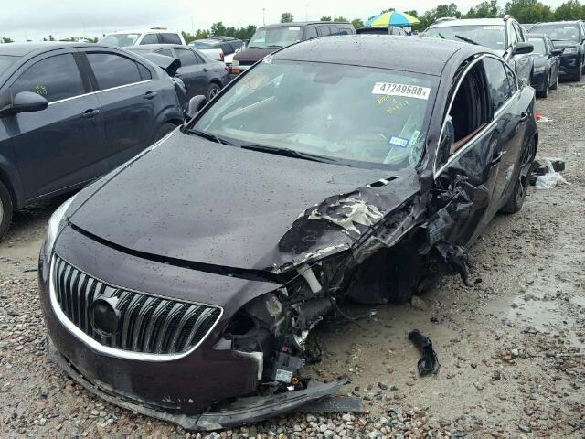 2G4GL5EX4H9124259 - 2017 BUICK REGAL SPOR RED photo 2