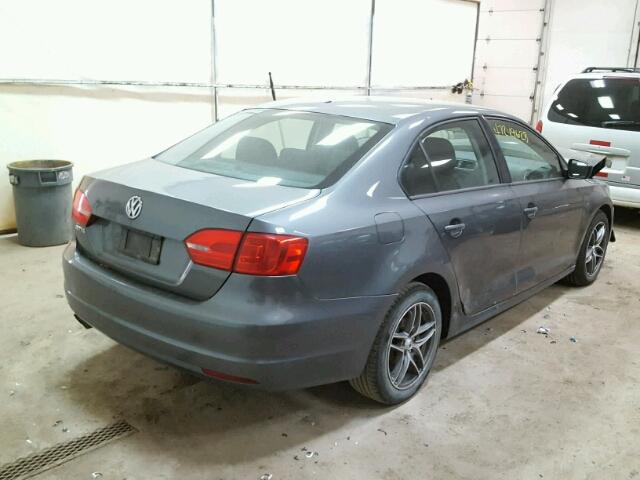 3VW1K7AJ7CM353848 - 2012 VOLKSWAGEN JETTA BASE ნაცრისფერი ფოტო 4