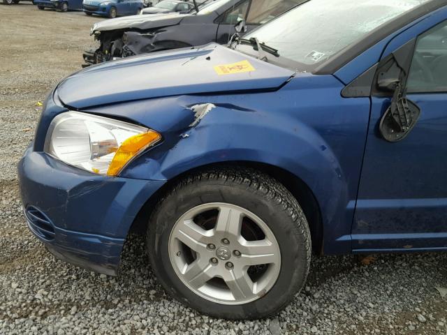 1B3HB48A39D180437 - 2009 DODGE CALIBER SX BLUE photo 10