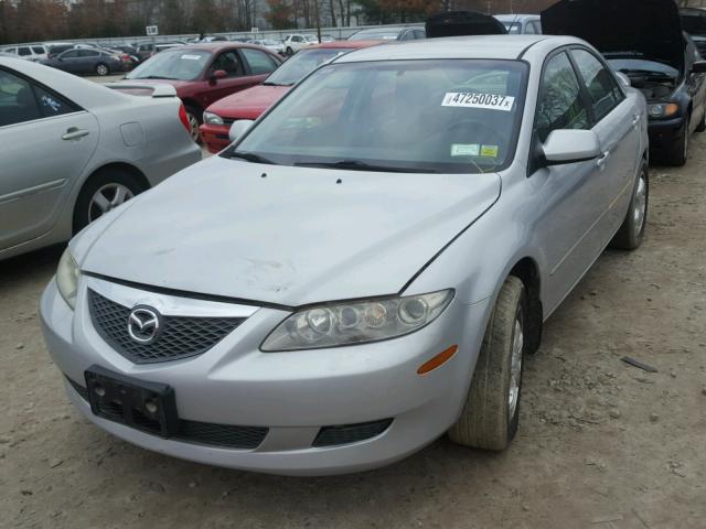 1YVFP80C755M54927 - 2005 MAZDA 6 I SILVER photo 2