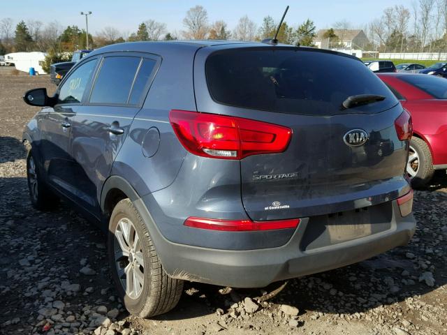 KNDPB3AC9F7736583 - 2015 KIA SPORTAGE L BLUE photo 3