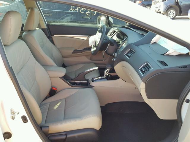 19XFB2F94FE010391 - 2015 HONDA CIVIC EXL თეთრი ფოტო 5