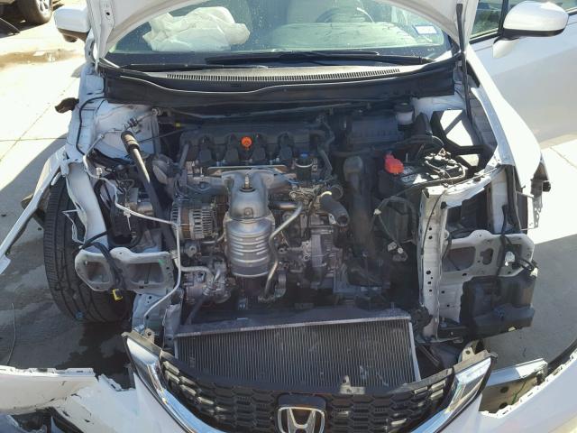 19XFB2F94FE010391 - 2015 HONDA CIVIC EXL თეთრი ფოტო 7