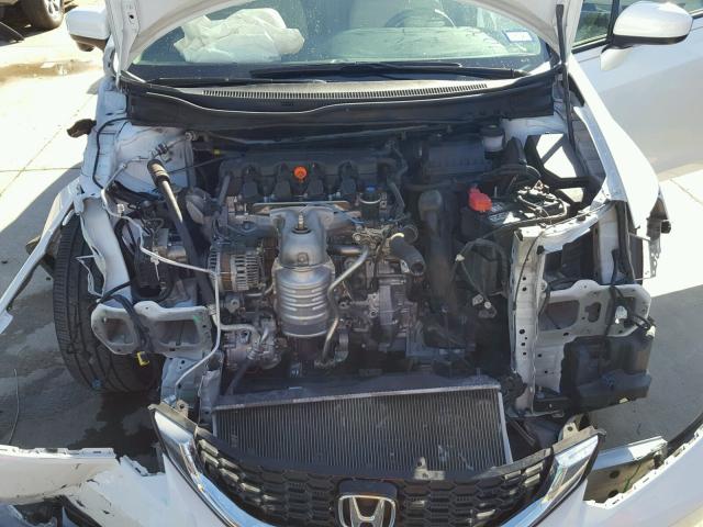 19XFB2F94FE010391 - 2015 HONDA CIVIC EXL WHITE photo 7