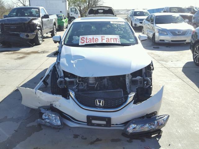 19XFB2F94FE010391 - 2015 HONDA CIVIC EXL თეთრი ფოტო 9