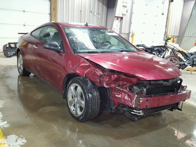 1G2ZH17N594173854 - 2009 PONTIAC G6 GT RED photo 1