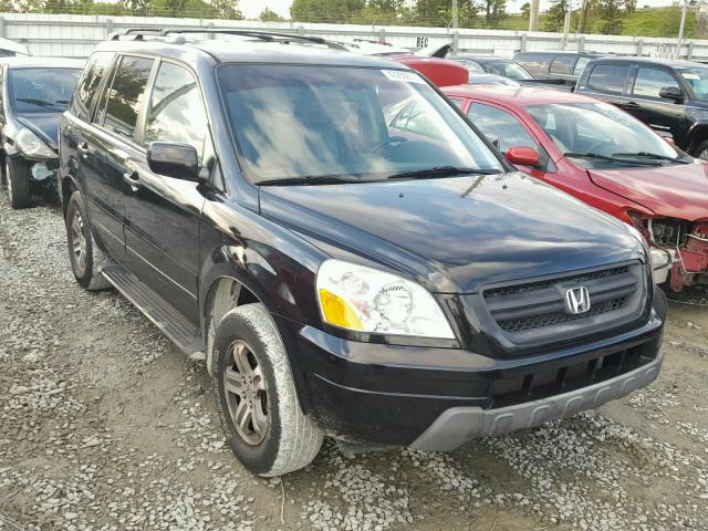 2HKYF18534H543391 - 2004 HONDA PILOT EXL BLACK photo 1