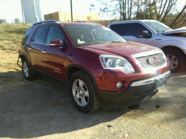 1GKEV33768J274718 - 2008 GMC ACADIA SLT RED photo 1