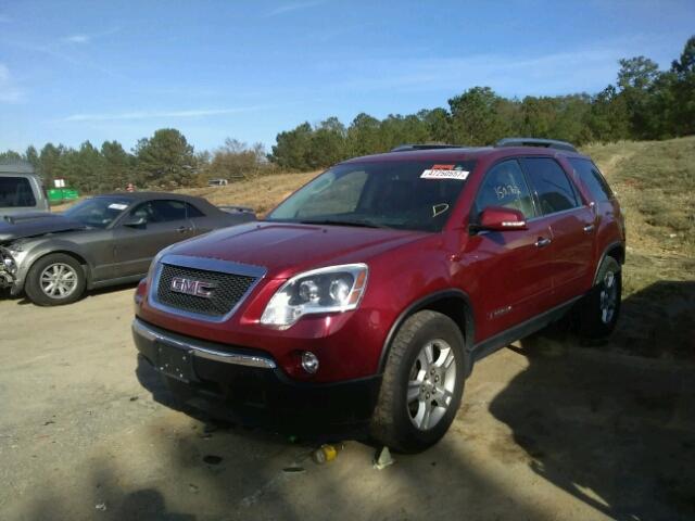 1GKEV33768J274718 - 2008 GMC ACADIA SLT RED photo 2