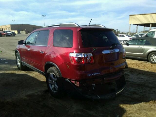 1GKEV33768J274718 - 2008 GMC ACADIA SLT წითელი ფოტო 3