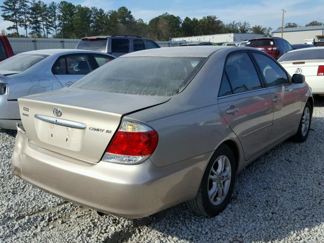 4T1BE30K56U729587 - 2006 TOYOTA CAMRY LE GOLD photo 4