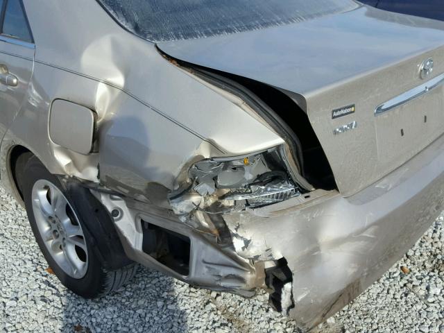 4T1BE30K56U729587 - 2006 TOYOTA CAMRY LE ოქროსფერი ფოტო 9
