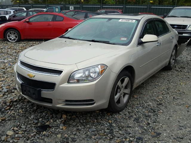 1G1ZC5E08CF246583 - 2012 CHEVROLET MALIBU 1LT GOLD photo 2