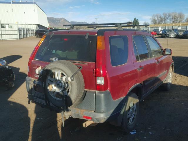 JHLRD78893C023622 - 2003 HONDA CR-V EX RED photo 4