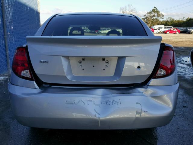 1G8AJ52F83Z126309 - 2003 SATURN ION LEVEL SILVER photo 9