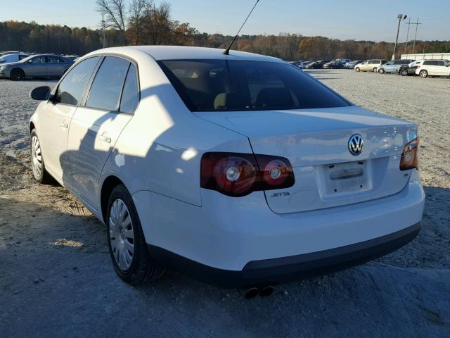 3VWHM71K89M136013 - 2009 VOLKSWAGEN JETTA S WHITE photo 3