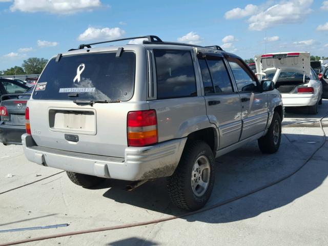 1J4GZ48S6WC274340 - 1998 JEEP GRAND CHER GRAY photo 4