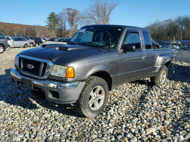 1FTYR15E94PA30324 - 2004 FORD RANGER SUP GRAY photo 2