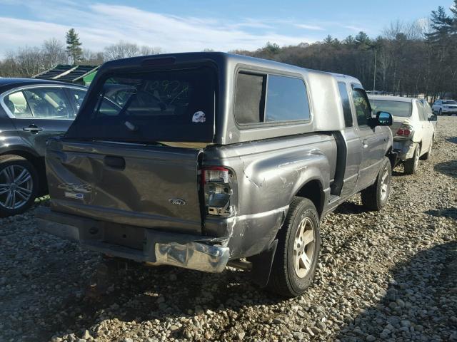 1FTYR15E94PA30324 - 2004 FORD RANGER SUP GRAY photo 4