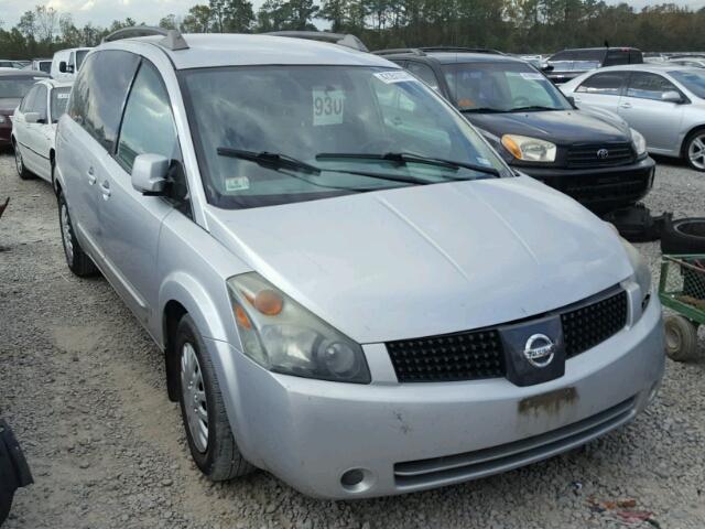 5N1BV28U15N139153 - 2005 NISSAN QUEST S SILVER photo 1