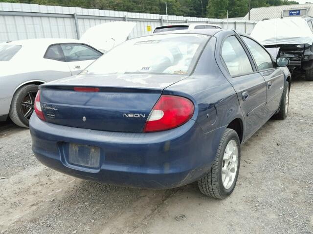 1P3ES46C0YD870408 - 2000 PLYMOUTH NEON BASE 蓝色 照片 4
