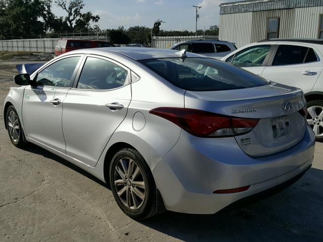 KMHDH4AE5FU379330 - 2015 HYUNDAI ELANTRA SE SILVER photo 3