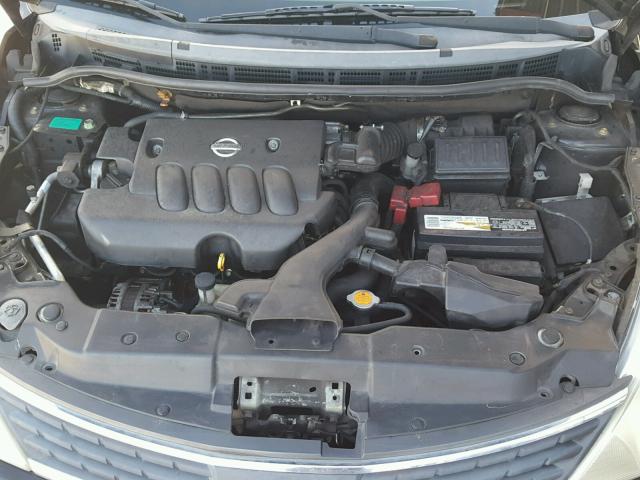 3N1BC13E27L385008 - 2007 NISSAN VERSA BLACK photo 7