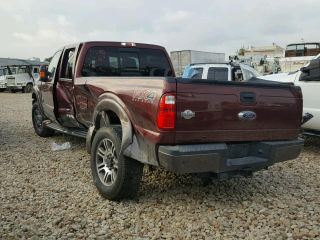 1FT8W3BT1GEC96766 - 2016 FORD F350 SUPER MAROON photo 3