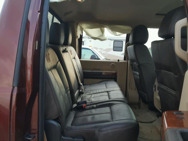 1FT8W3BT1GEC96766 - 2016 FORD F350 SUPER MAROON photo 6