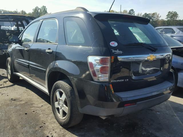 2CNDL13F986041627 - 2008 CHEVROLET EQUINOX LS BLACK photo 3