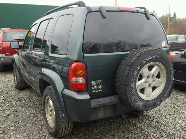 1J4GL58K73W617139 - 2003 JEEP LIBERTY LI GREEN photo 3