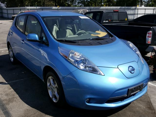 JN1AZ0CP2BT003621 - 2011 NISSAN LEAF SV BLUE photo 1